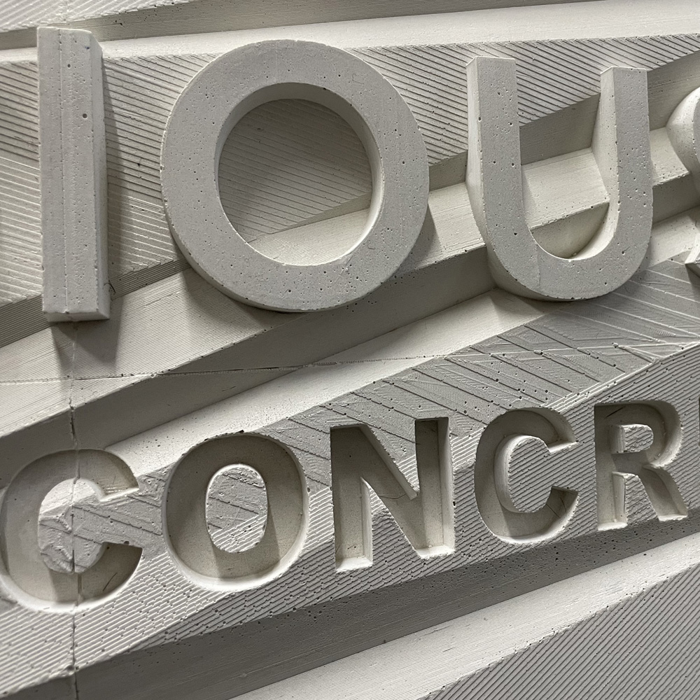Conscious Forms - cf concrete sculptural signage square1